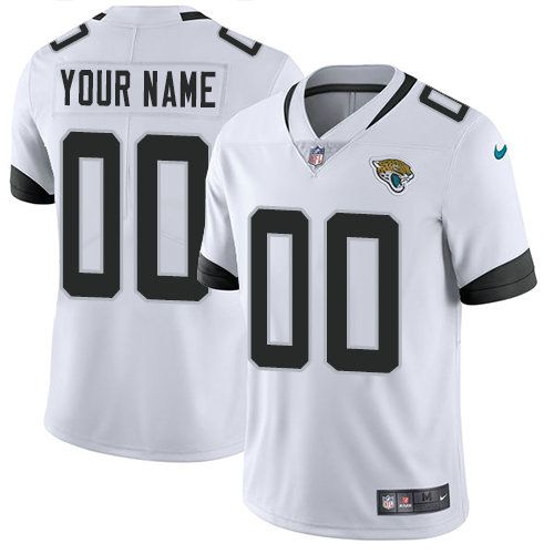 2019 NFL Youth Nike Jacksonville Jaguars White Stitched Custom NFL Vapor jersey->customized nfl jersey->Custom Jersey